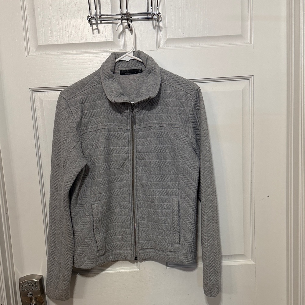 Prana Heather Gray Quilted Jacket